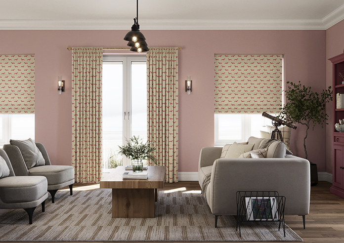 Emily Bond Peggy, Raspberry - Made to Measure Curtains - Image 3